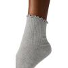 image:imageSteve Madden Womens 5pk Lettuce Edge Rib AnkletBlush