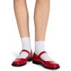 image:imageSteve Madden Womens 5pk Lettuce Edge Rib AnkletWhite