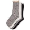 image:imageSTEVE MADDEN 4PK DITSY FLORAL CROCHET WELT CREW HEATHER GREY 4PK 911