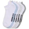 image:imageSTEVE MADDEN 6PK SMILEY EMB ATHLETIC LOW CUT HALF CUSHION WHITE MULTI 6PK 911