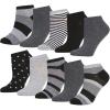 image:imageSteve Madden Womens Low Cut Socks 10 Pairs  Athletic Comfy Breathable Sports Socks with Fun Patterns Off White