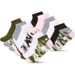 image:imageMadden Girl Womens Low Cut Socks NonSlip Breathable Soft and Comfortable 12Pack