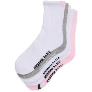 image:imageSTEVE MADDEN 5PK STRIPE BACK HIT SHORTIE CREW HALF CUSHION WHITE 5PK 911