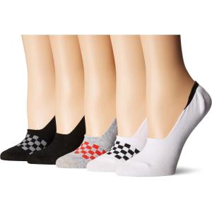 image:imageSteve Madden Legwear Womens 5 Pack Low Vamp FootieWhite  Black  Bright Red  Heather Grey