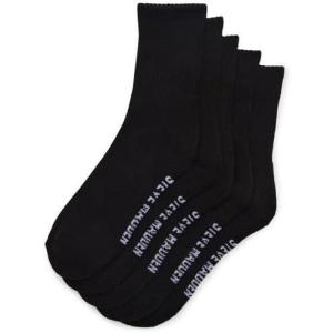 image:imageSteve Madden Womens 5pk Athleisure Shortie CrewBlack