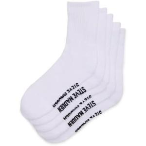 image:imageSteve Madden Womens 5pk Athleisure Shortie CrewWhite