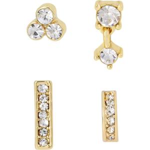 image:imageStone Mismatched Earring SetCrystalGold