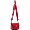 image:imageSteve Madden Womens Steve Madden Carla Mixed Quilt Flap CrossbodyRed