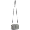 image:imageSteve Madden Womens Steve Madden Daisy Quilted Double Zip CrossbodyLight Grey
