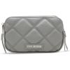 image:imageSteve Madden Womens Steve Madden Daisy Quilted Double Zip CrossbodyLight Grey