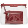 image:imageSteve Madden Womens Steve Madden Dominic Clear Pouch With Card Case Gift SetRed