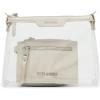image:imageSteve Madden Womens Steve Madden Dominic Clear Pouch With Card Case Gift SetSilver