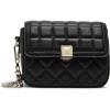 image:imageSteve Madden Womens Steve Madden Carla Mixed Quilt Flap CrossbodyBlack