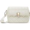 image:imageSteve Madden Womens Steve Madden Carla Mixed Quilt Flap CrossbodyChalk
