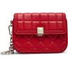 image:imageSteve Madden Womens Steve Madden Carla Mixed Quilt Flap CrossbodyRed