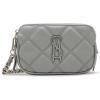 image:imageSteve Madden Womens Steve Madden Daisy Quilted Double Zip CrossbodyLight Grey