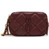 image:imageSteve Madden Womens Steve Madden Daisy Quilted Double Zip CrossbodyWine