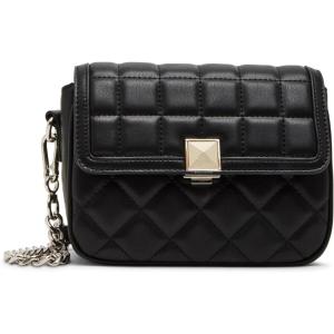 image:imageSteve Madden Womens Steve Madden Carla Mixed Quilt Flap CrossbodyBlack
