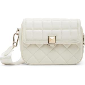 image:imageSteve Madden Womens Steve Madden Carla Mixed Quilt Flap CrossbodyChalk