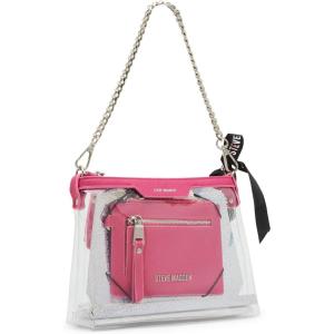 image:imageSteve Madden Womens Steve Madden Dominic Clear Pouch With Card Case Gift SetHot Pink