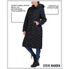 image:imageMadden Girl Womens Maxi Puffer Winter Coats  Long Quilted Jackets for Women Weather Resistant Puffer Parka Hooded JacketBlack