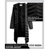 image:imageMadden Girl Womens Maxi Puffer Winter Coats  Long Quilted Jackets for Women Weather Resistant Puffer Parka Hooded JacketBlack