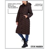 image:imageMadden Girl Womens Maxi Puffer Winter Coats  Long Quilted Jackets for Women Weather Resistant Puffer Parka Hooded JacketChocolate