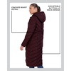image:imageMadden Girl Womens Maxi Puffer Winter Coats  Long Quilted Jackets for Women Weather Resistant Puffer Parka Hooded JacketMerlot