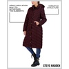 image:imageMadden Girl Womens Maxi Puffer Winter Coats  Long Quilted Jackets for Women Weather Resistant Puffer Parka Hooded JacketMerlot