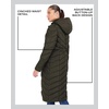 image:imageMadden Girl Womens Maxi Puffer Winter Coats  Long Quilted Jackets for Women Weather Resistant Puffer Parka Hooded JacketOlive