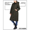 image:imageMadden Girl Womens Maxi Puffer Winter Coats  Long Quilted Jackets for Women Weather Resistant Puffer Parka Hooded JacketOlive
