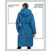 image:imageMadden Girl Womens Maxi Puffer Winter Coats  Long Quilted Jackets for Women Weather Resistant Puffer Parka Hooded JacketPeacock