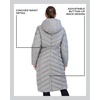 image:imageMadden Girl Womens Maxi Puffer Winter Coats  Long Quilted Jackets for Women Weather Resistant Puffer Parka Hooded JacketTitanium