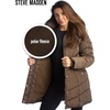 image:imageSteve Madden Womens Long Puffer Coat  Heavyweight Insulated Fall Winter Jackets for Women Windproof Long Length Bubble ParkaGreen