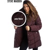 image:imageSteve Madden Womens Long Puffer Coat  Heavyweight Insulated Fall Winter Jackets for Women Windproof Long Length Bubble ParkaMerlot