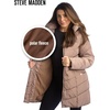 image:imageSteve Madden Womens Long Puffer Coat  Heavyweight Insulated Fall Winter Jackets for Women Windproof Long Length Bubble ParkaTan