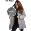 image:imageSteve Madden Womens Long Puffer Coat  Heavyweight Insulated Fall Winter Jackets for Women Windproof Long Length Bubble ParkaTitanium