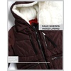 image:imageSteve Madden Womens Winter Coats  Midlength Parka Jackets for Women Insulated Quilted Puffer Jacket Womens Faux Sherpa HoodBrown