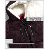 image:imageSteve Madden Womens Winter Coats  Midlength Parka Jackets for Women Insulated Quilted Puffer Jacket Womens Faux Sherpa HoodMerlot