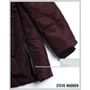 image:imageSteve Madden Womens Winter Coats  Midlength Parka Jackets for Women Insulated Quilted Puffer Jacket Womens Faux Sherpa HoodMerlot