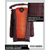 image:imageSteve Madden Womens Winter Coats  Midlength Parka Jackets for Women Insulated Quilted Puffer Jacket Womens Faux Sherpa HoodMerlot