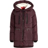 image:imageSteve Madden Womens Winter Coats  Midlength Parka Jackets for Women Insulated Quilted Puffer Jacket Womens Faux Sherpa HoodMerlot