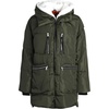 image:imageSteve Madden Womens Winter Coats  Midlength Parka Jackets for Women Insulated Quilted Puffer Jacket Womens Faux Sherpa HoodOlive