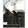 image:imageSteve Madden Womens Winter Coats  Midlength Parka Jackets for Women Insulated Quilted Puffer Jacket Womens Faux Sherpa HoodOlive