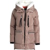 image:imageSteve Madden Womens Winter Coats  Midlength Parka Jackets for Women Insulated Quilted Puffer Jacket Womens Faux Sherpa HoodSand