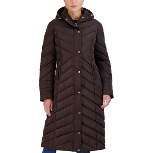 image:imageMadden Girl Womens Maxi Puffer Winter Coats  Long Quilted Jackets for Women Weather Resistant Puffer Parka Hooded JacketChocolate