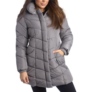 image:imageSteve Madden Womens Long Puffer Coat  Heavyweight Insulated Fall Winter Jackets for Women Windproof Long Length Bubble ParkaTitanium