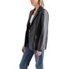 image:imageSteve Madden Womens Faux Leather Boyfriend BlazerBlack