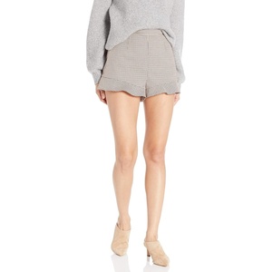 image:imageSteve Madden Womens Plaid About You Ruffle Plaid ShortBrown
