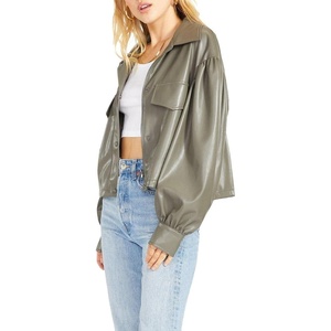 image:imageSteve Madden Womens Love on Crop ShirtSurplus Green